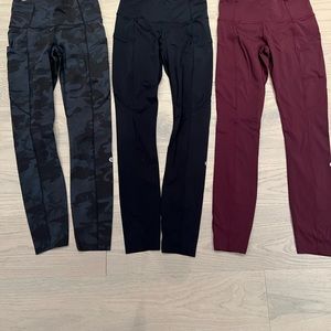 3 pairs of Lululemon Align tights!